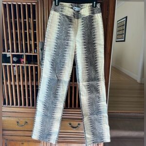 NWT I Am Gia Faux Leather Snake Pants